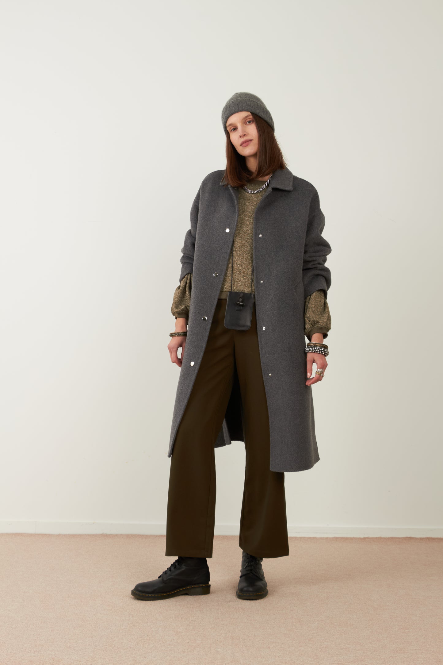 Manteau en laine Cambridge - Gris