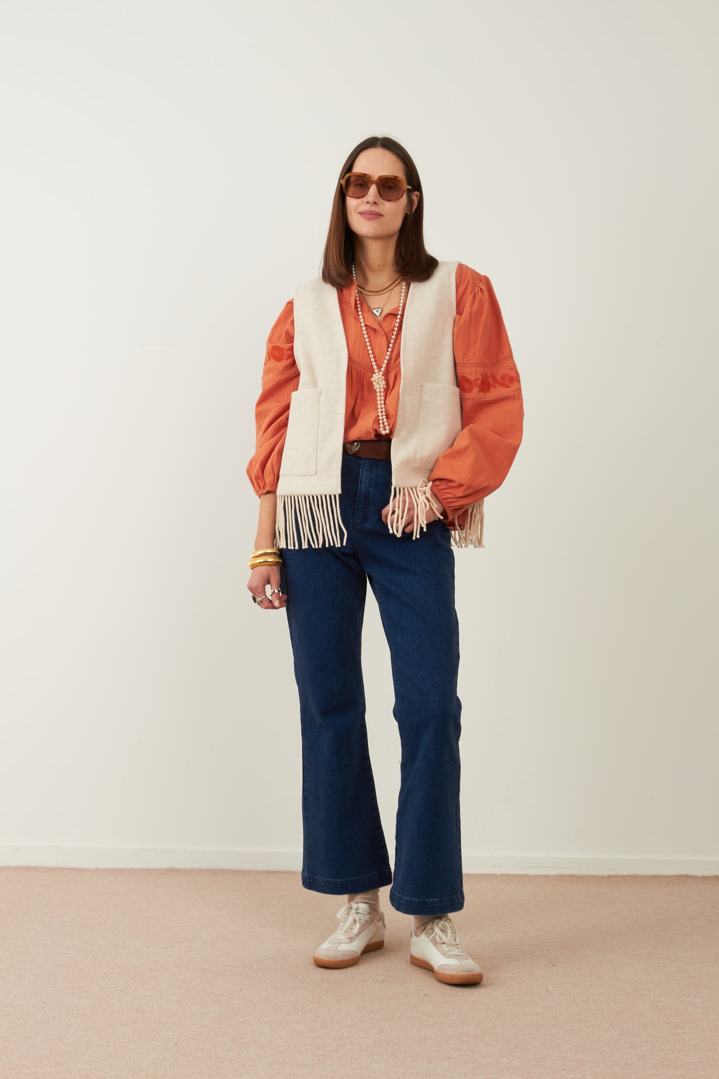 Gilet Mitchell - Ecru