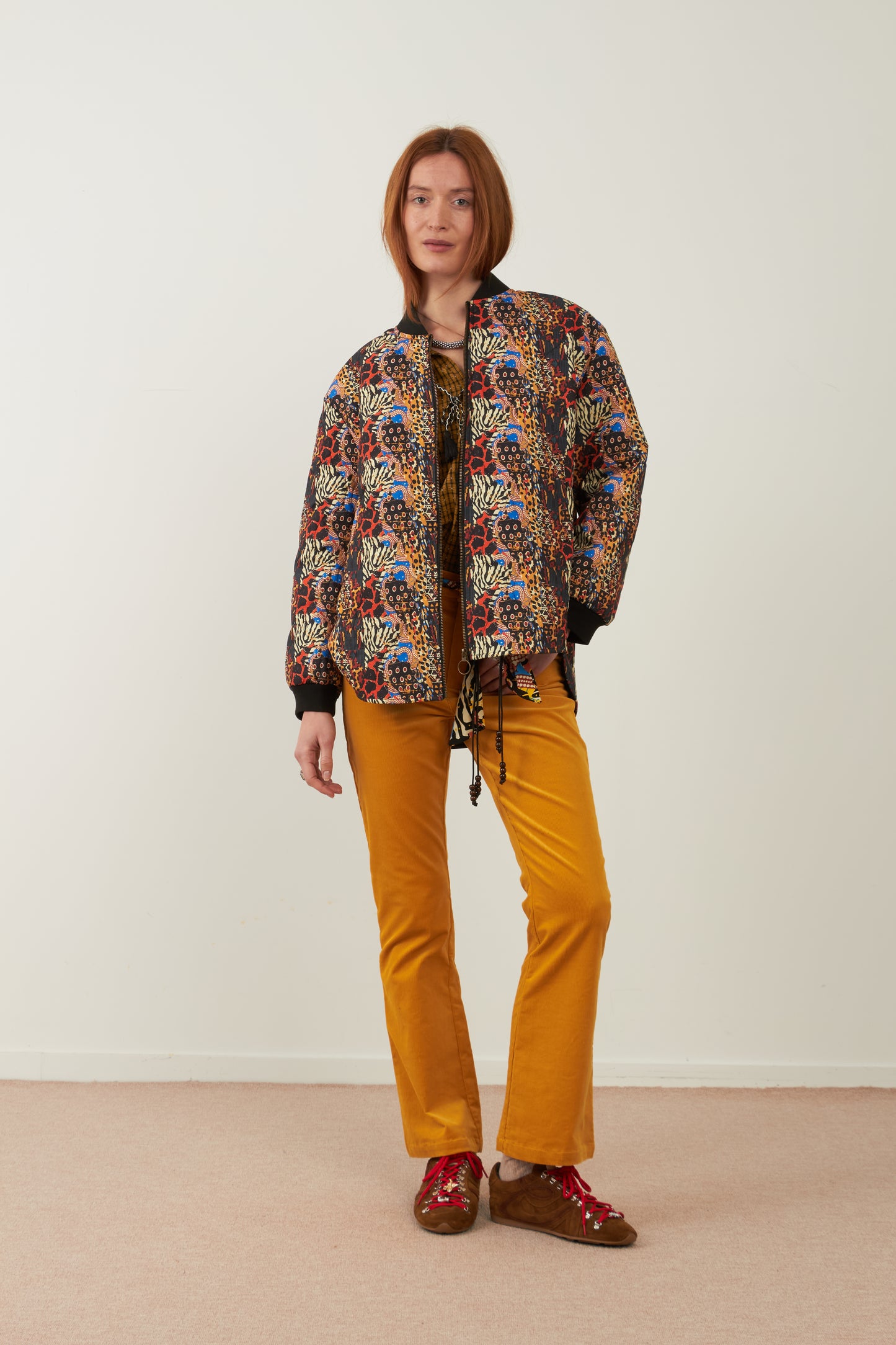 Pantalon en coton Elise - Ocre