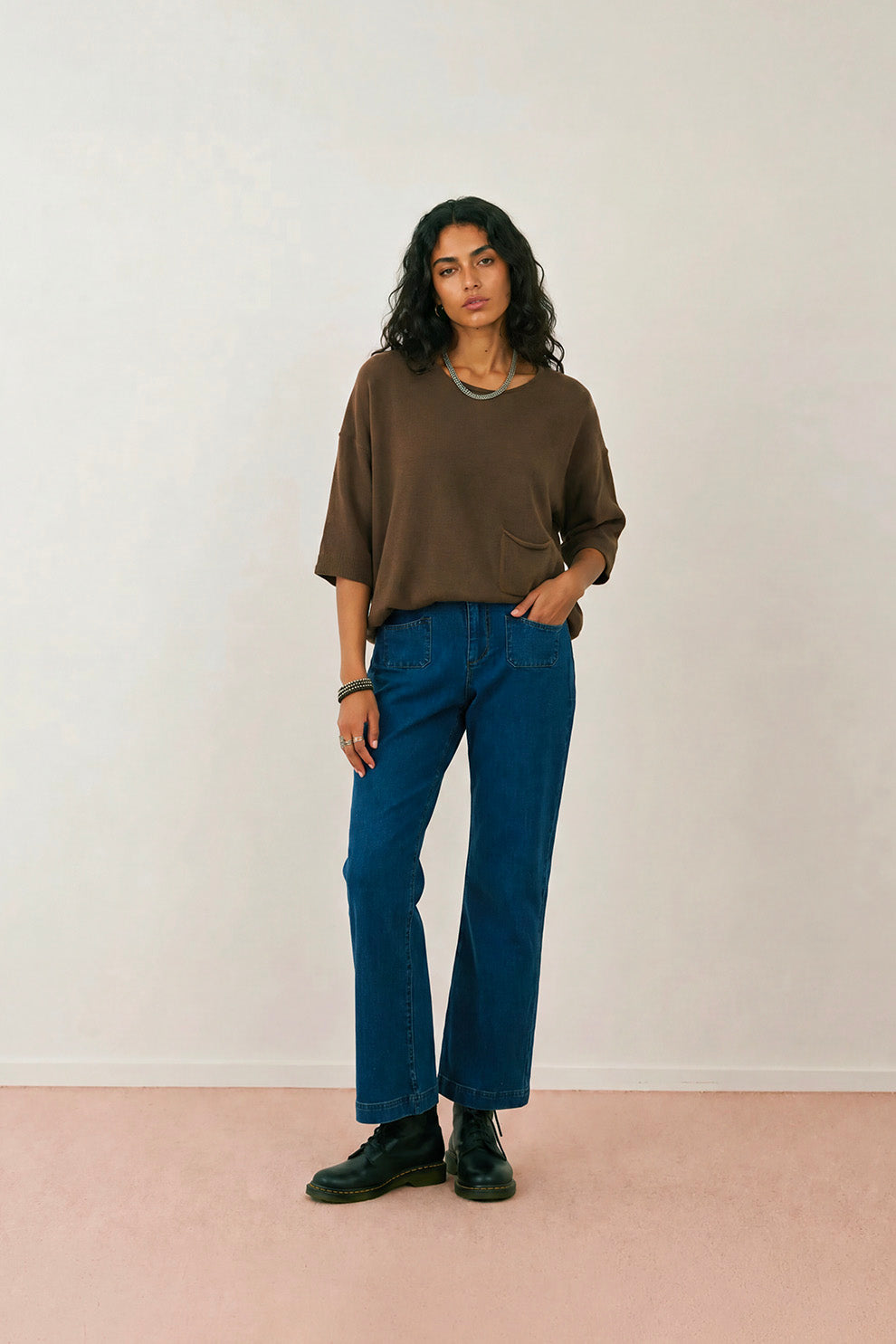 Pull angora Ida - Chocolat