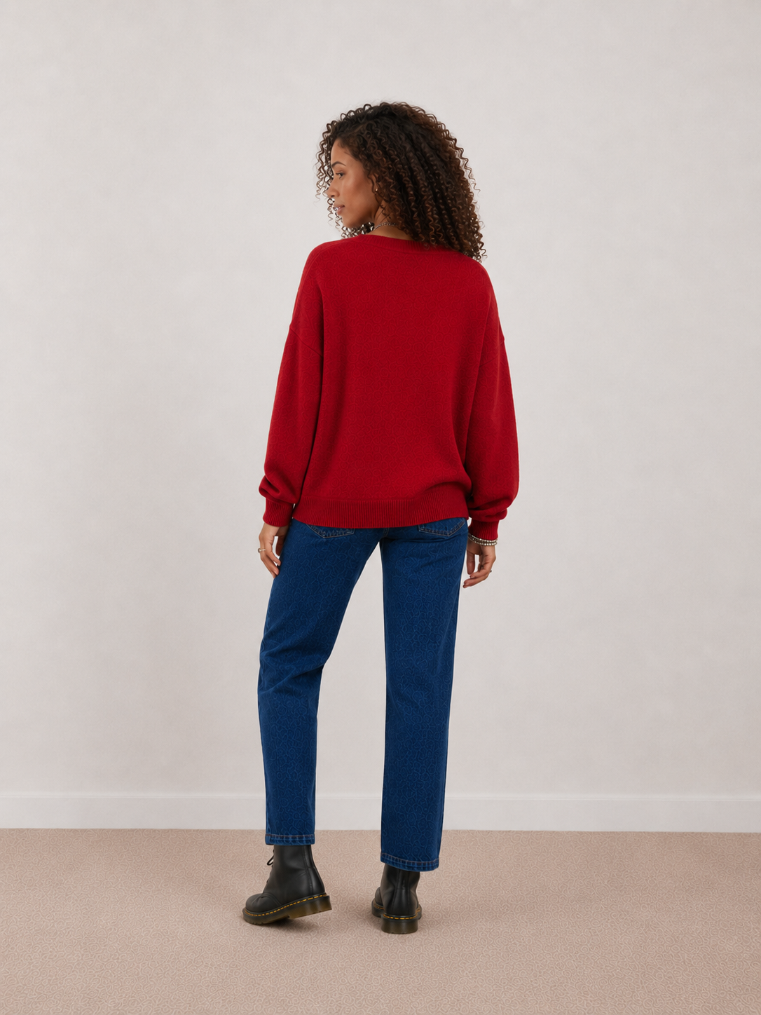 Pull angora Pim - Rouge