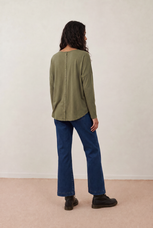Pull laine Loreta - Olive