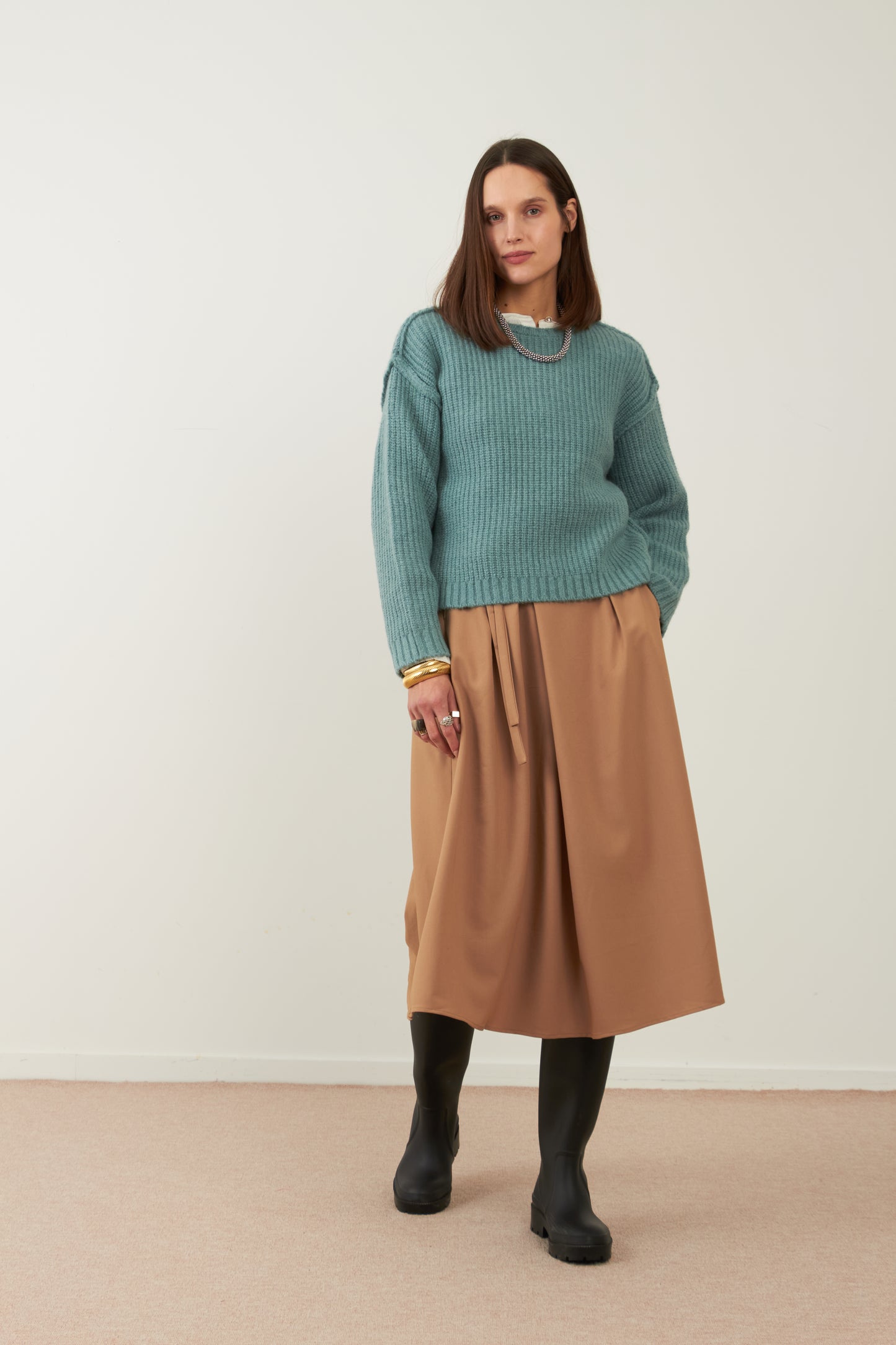 Jupe longue Faustine - Beige