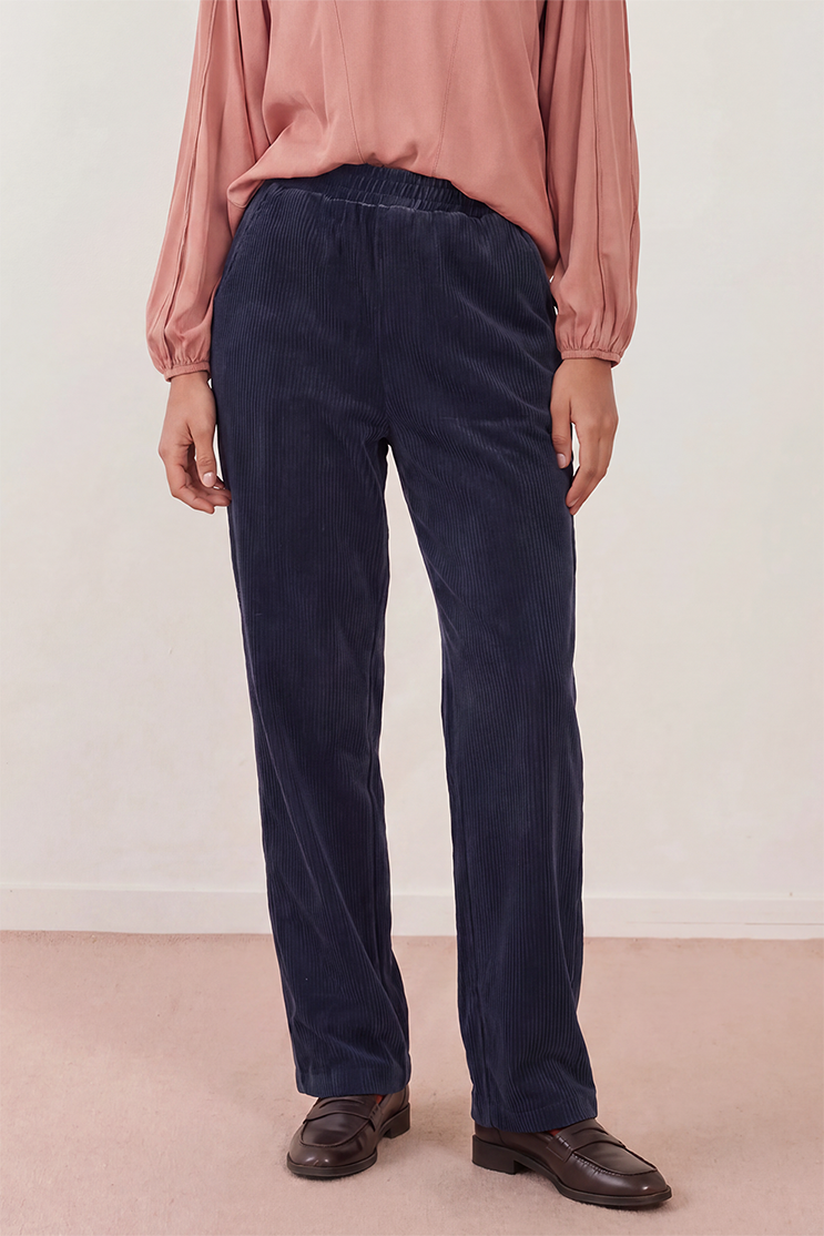Pantalon velours Cola - Marine