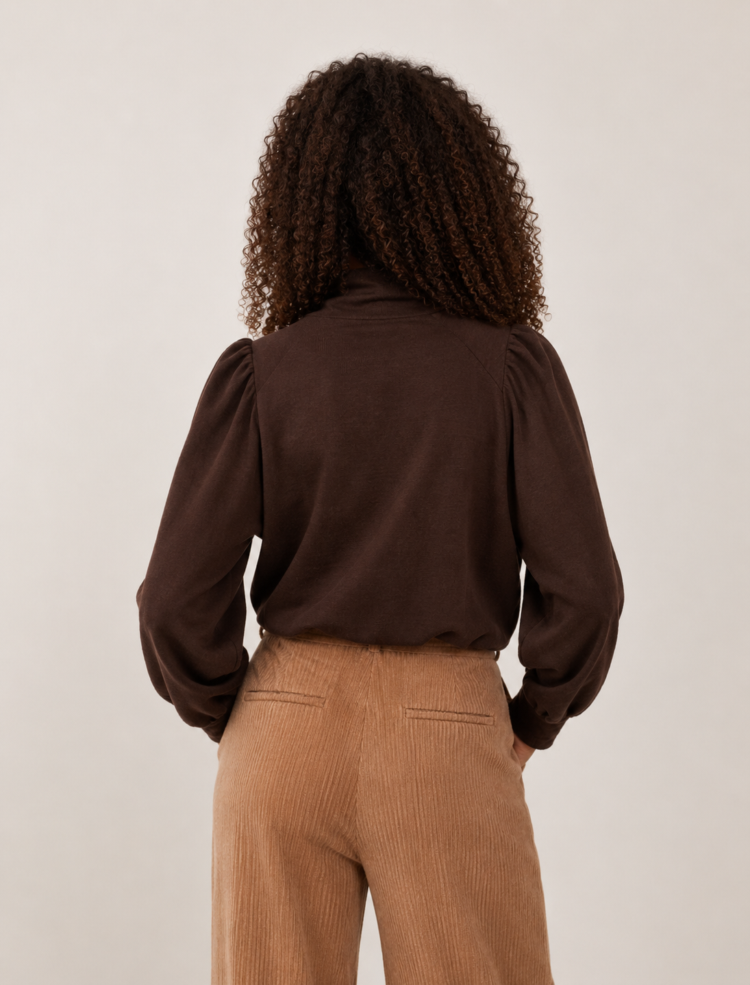 Pull col roulé Elycia - Chocolat