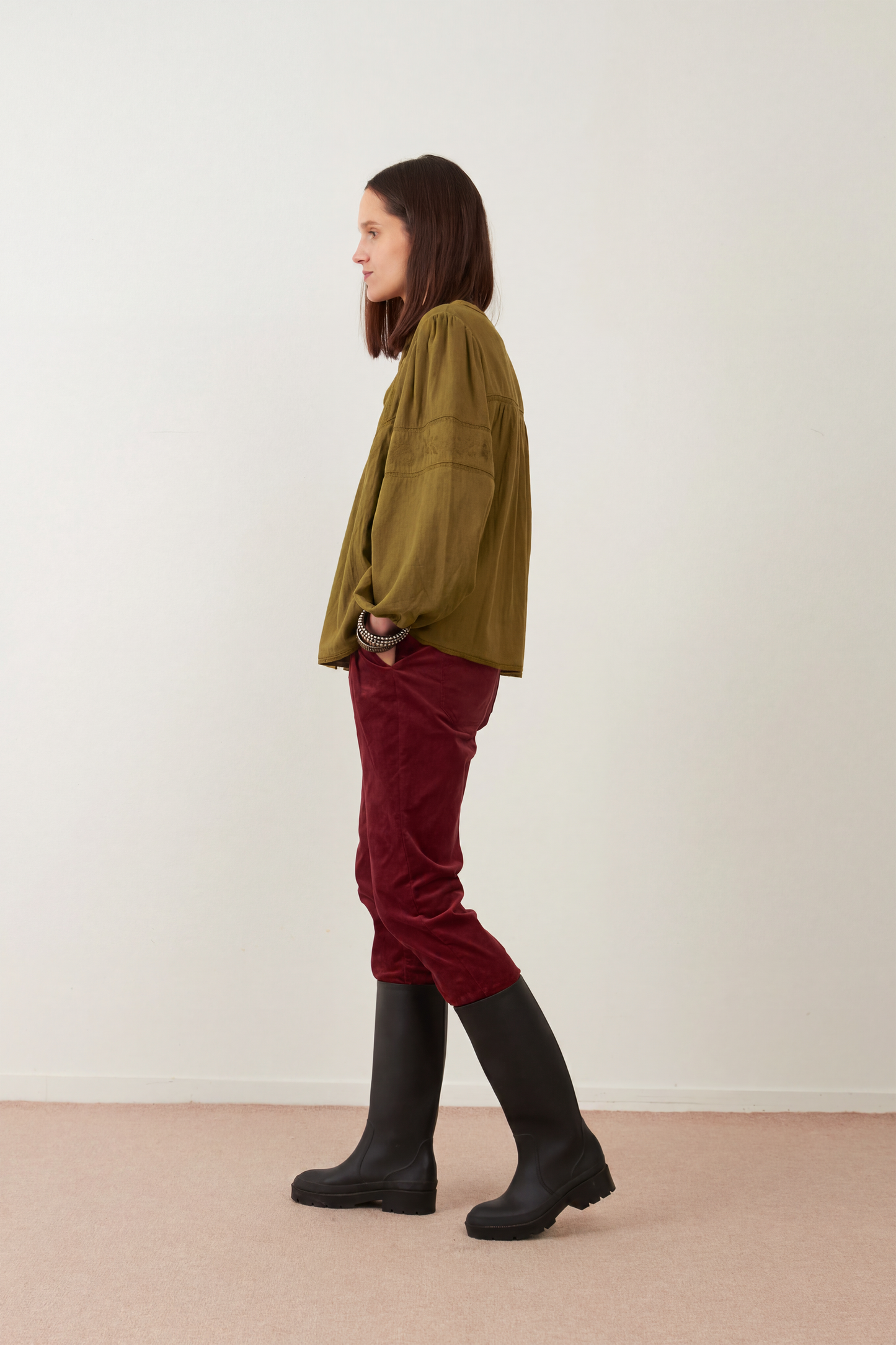 Blouse en coton Betsy - Olive