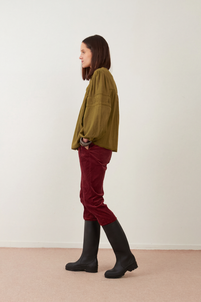 Blouse en coton Betsy - Olive