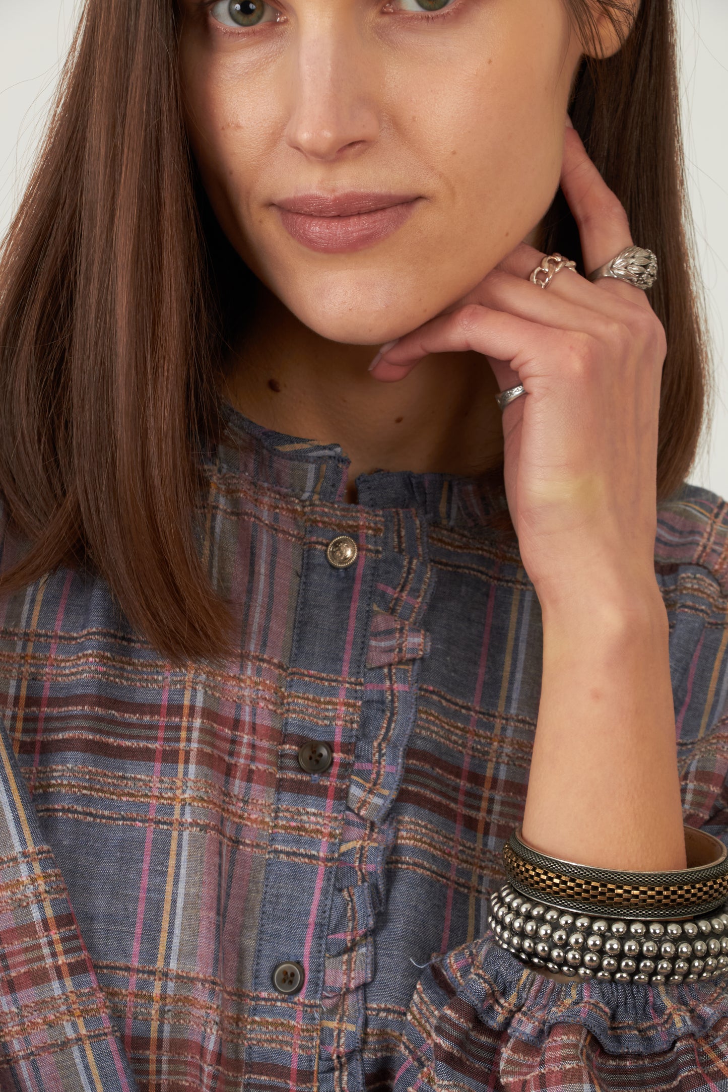 Chemise Cute - Carreaux denim