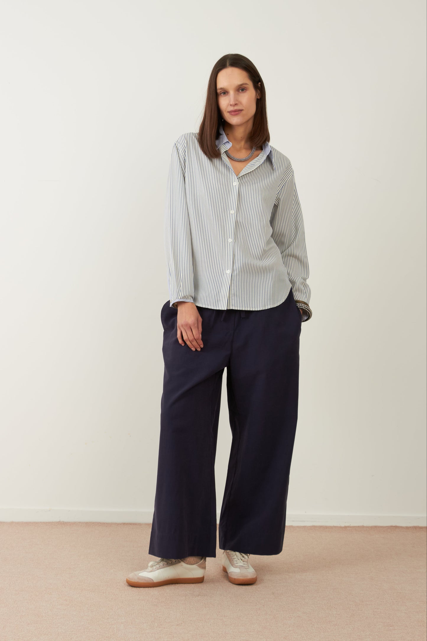 Pantalon large Missya - Marine