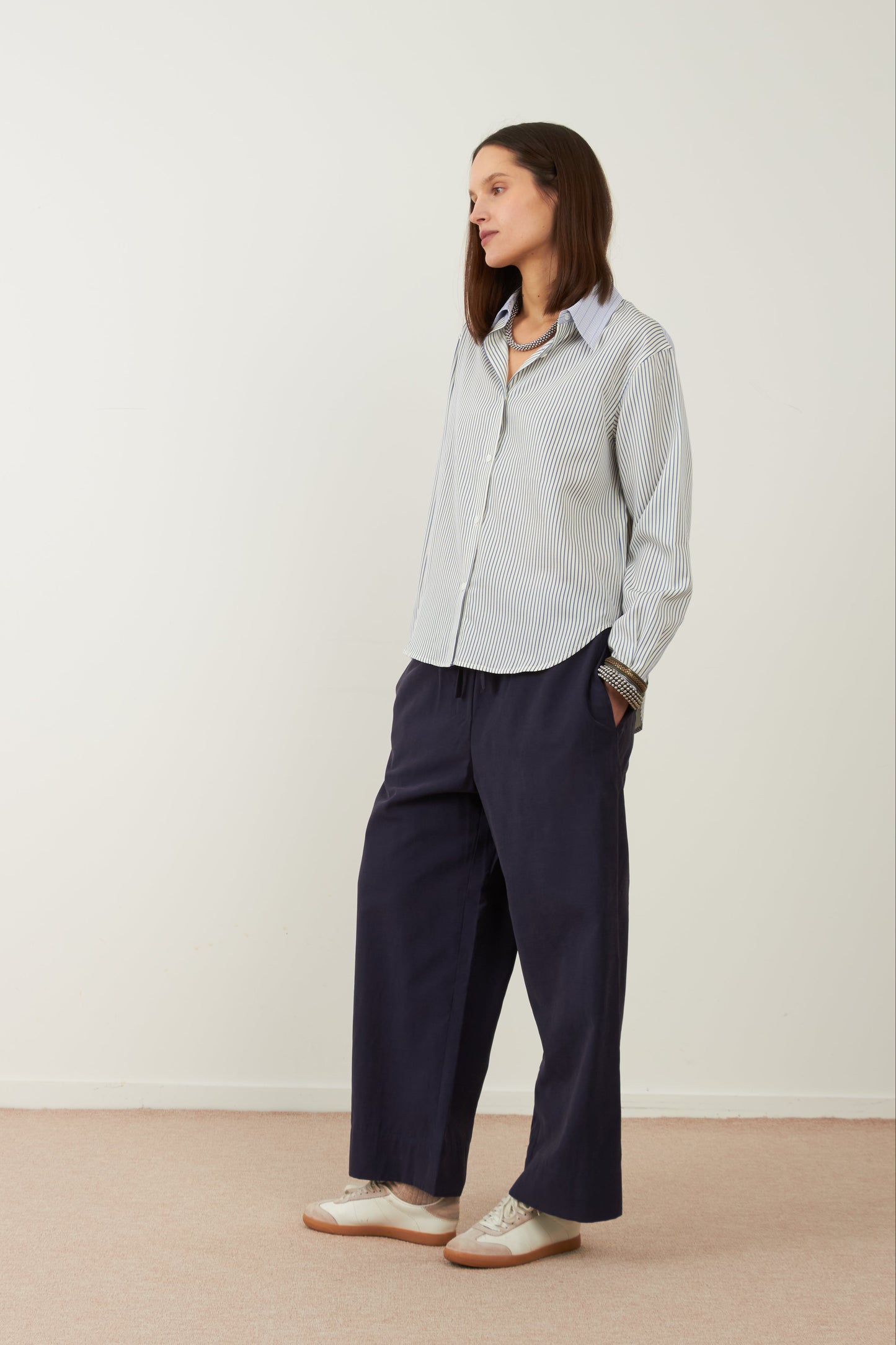 Pantalon large Missya - Marine