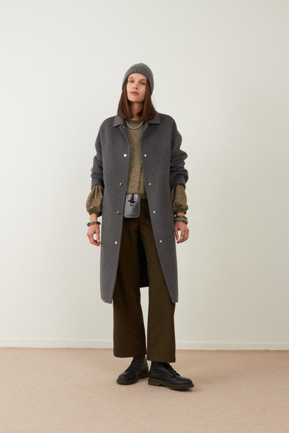 Manteau en laine Cambridge - Gris