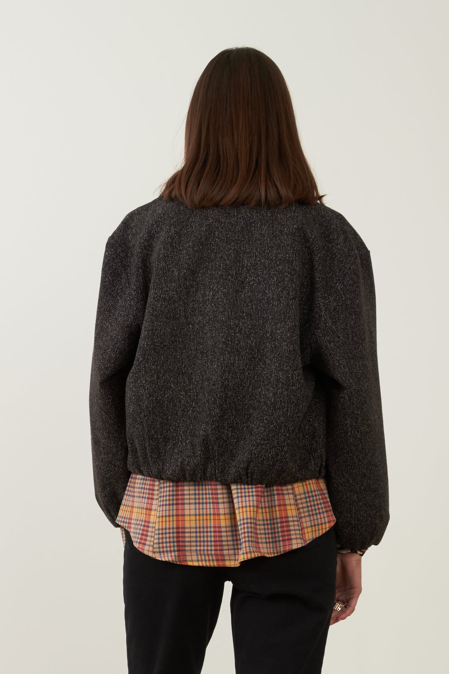 Blouson en laine Campus - Noir