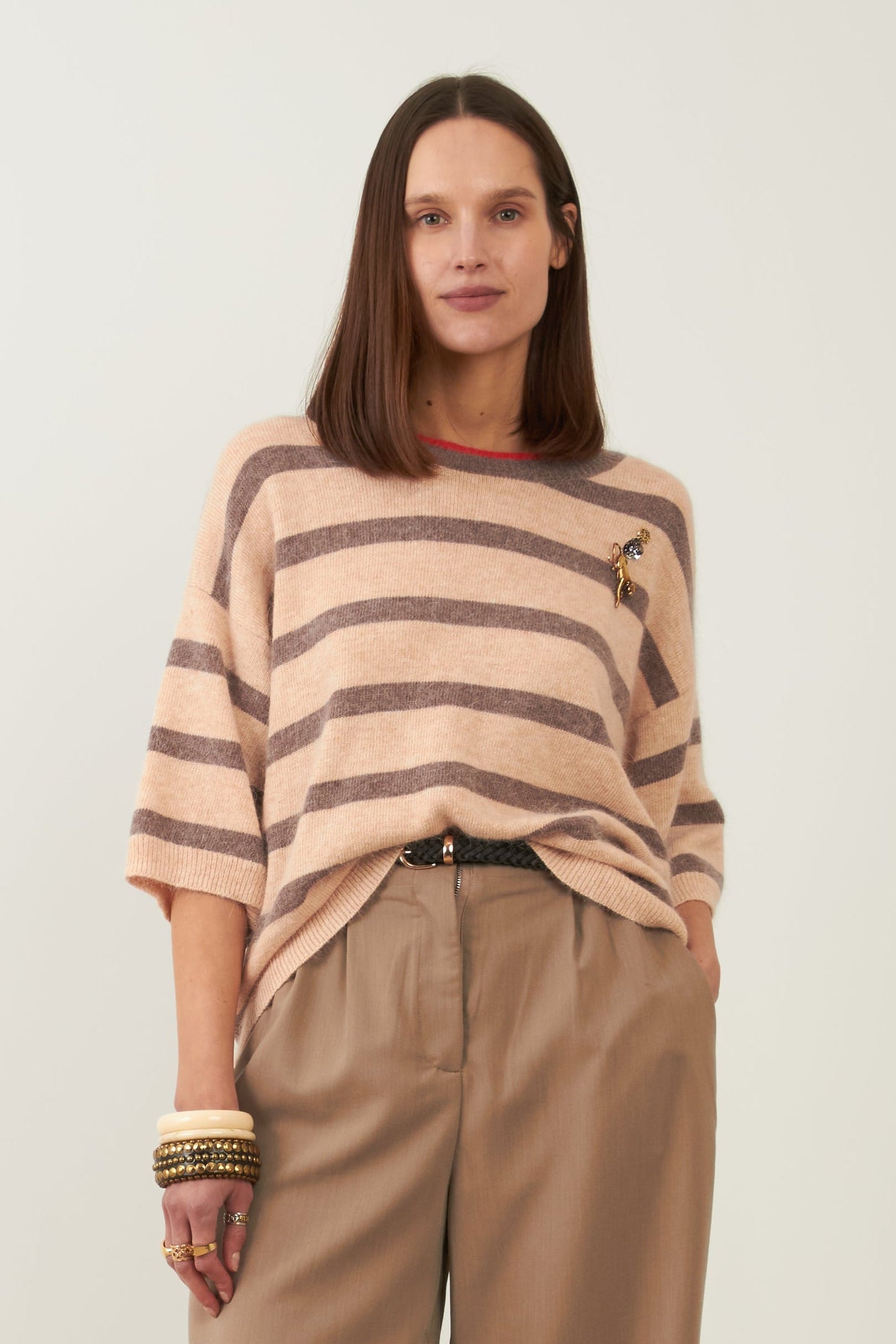 Pull en angora Kool - Rayures