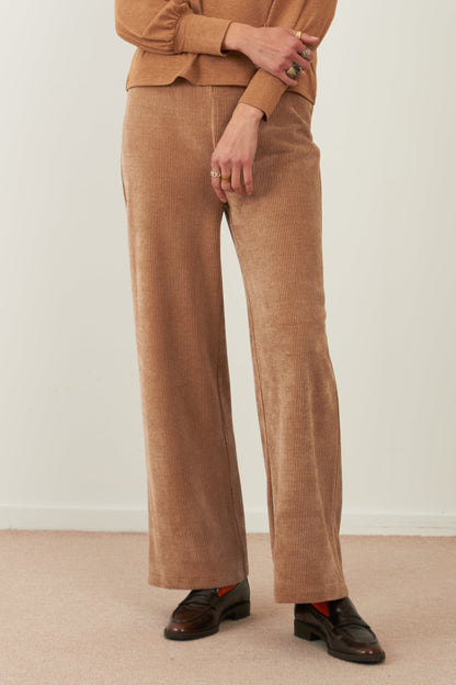 Pantalon velours Cola - Beige