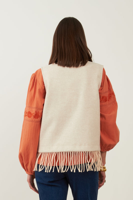 Gilet Mitchell - Ecru