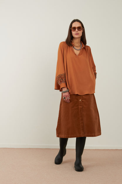 Blouse Samarcande - Ocre