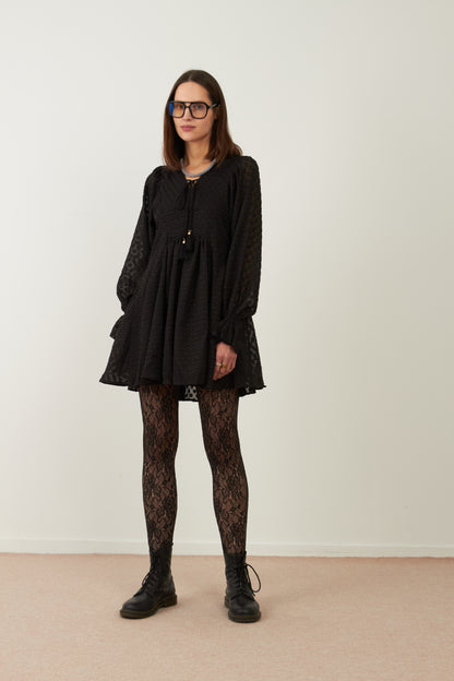 Robe courte Féerie - Noir