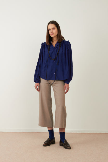 Blouse Muse - Bleu pétrole