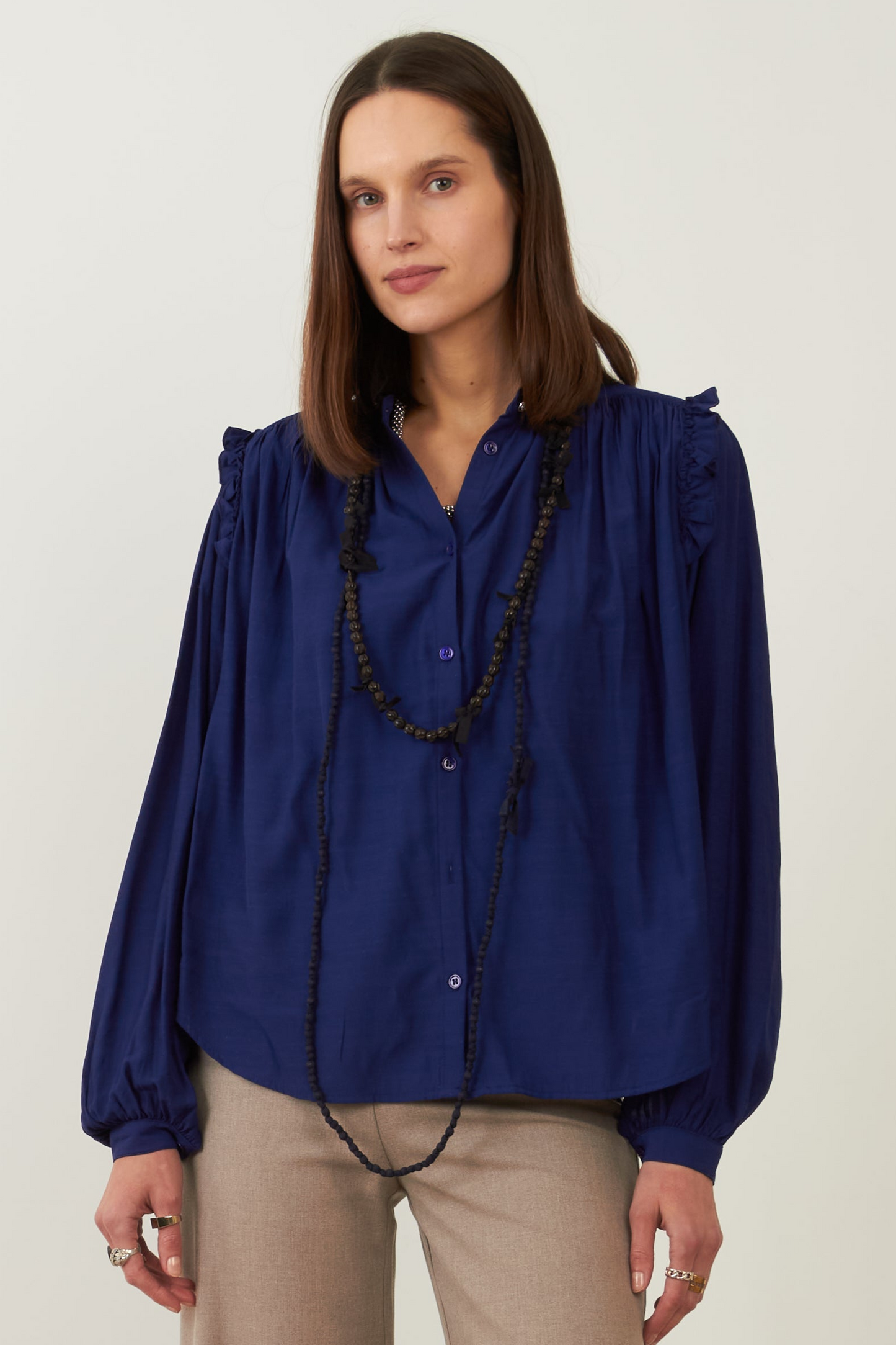 Blouse Muse - Bleu pétrole