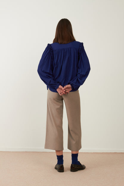 Blouse Muse - Bleu pétrole