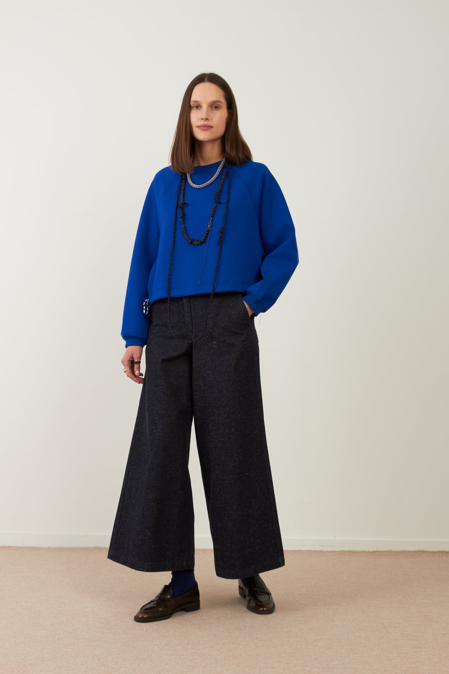 Pantalon large Aqua - Denim