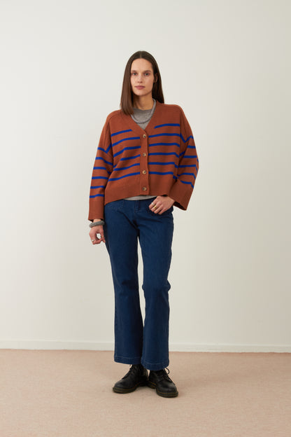 Gilet Tandem - Camel bleu