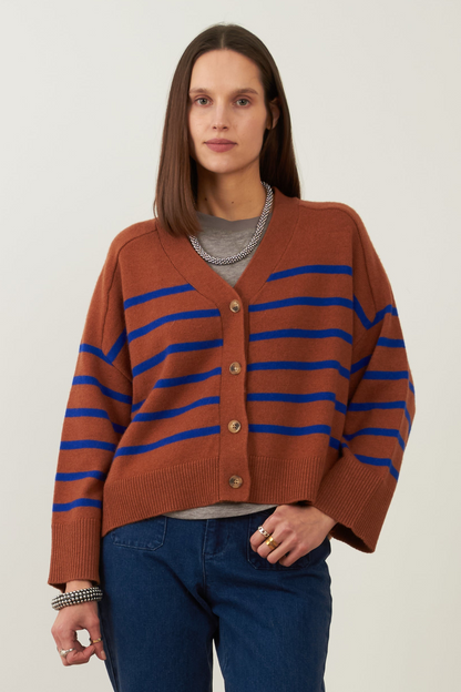Gilet Tandem - Camel bleu