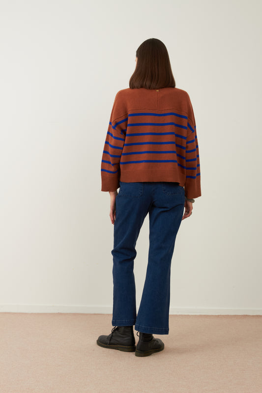 Gilet Tandem - Camel bleu