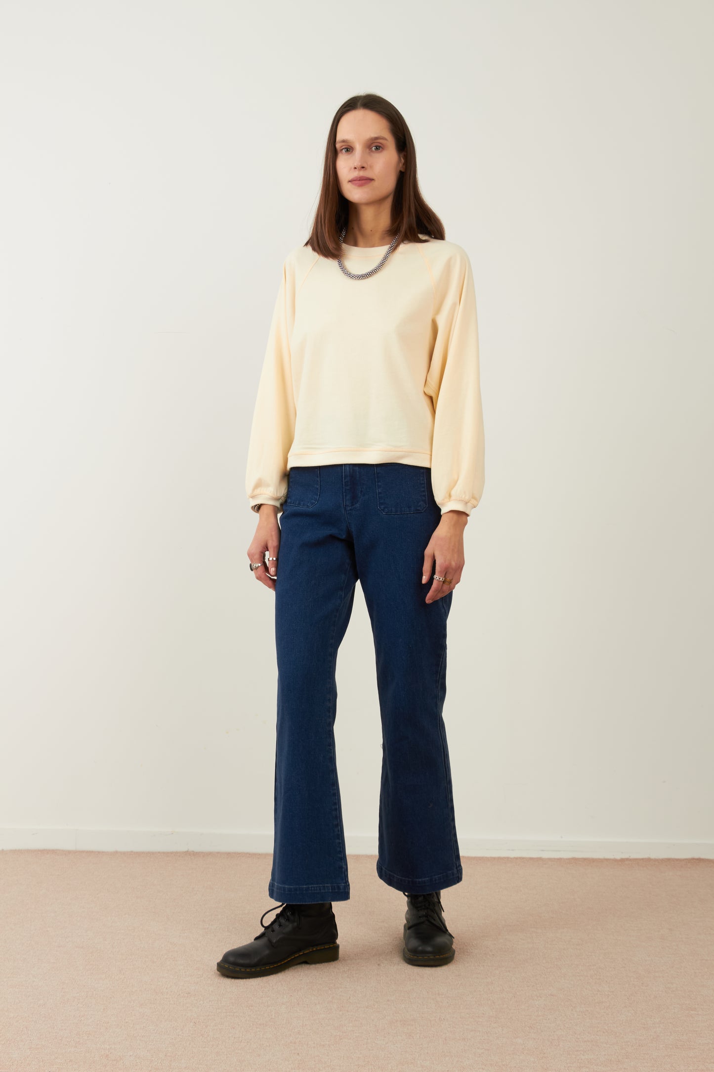 Sweat en coton Healing - Ecru