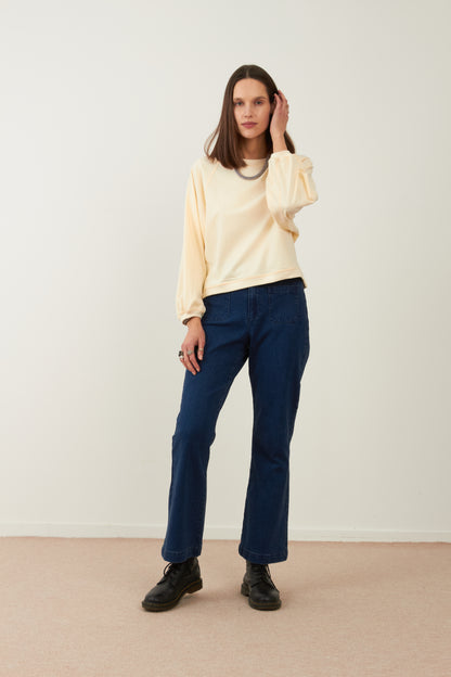 Sweat en coton Healing - Ecru