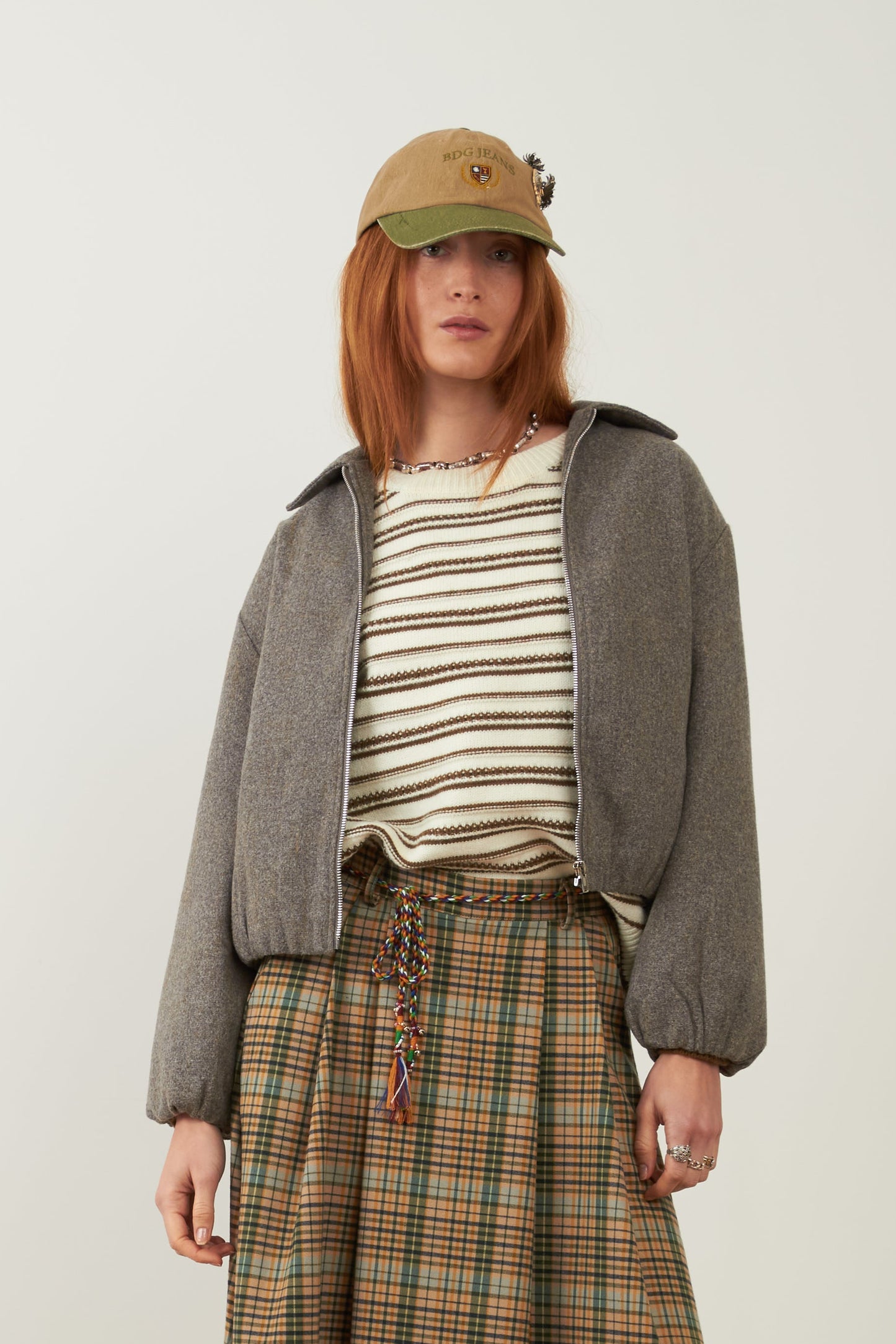 Blouson en laine Campus - Greige