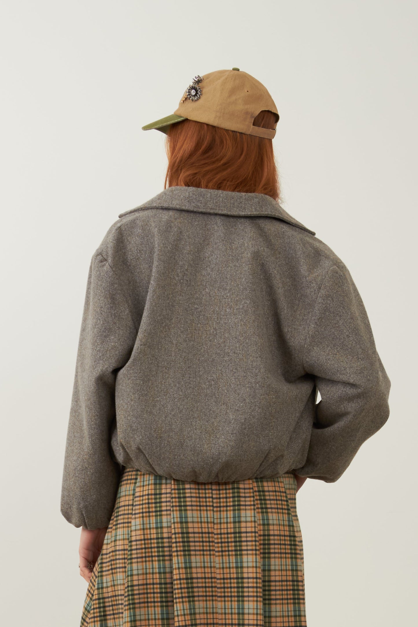 Blouson en laine Campus - Greige