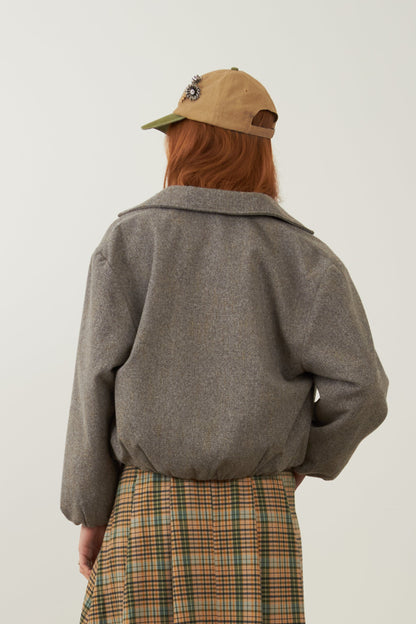 Blouson en laine Campus - Greige