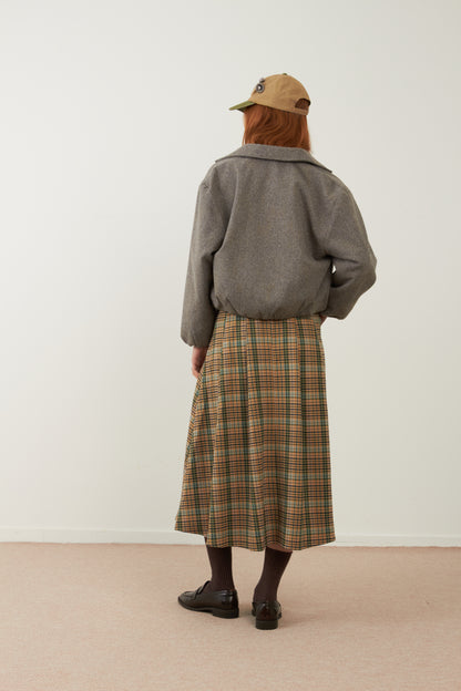 Jupe midi/longue tartan Melia - Carreaux verts
