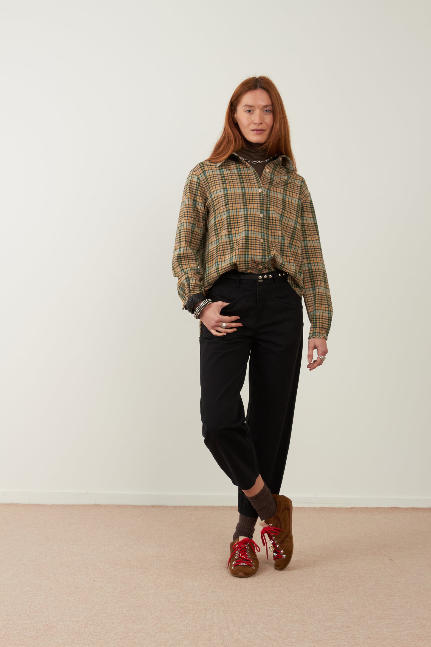 Blouse Boyish - Carreaux verts