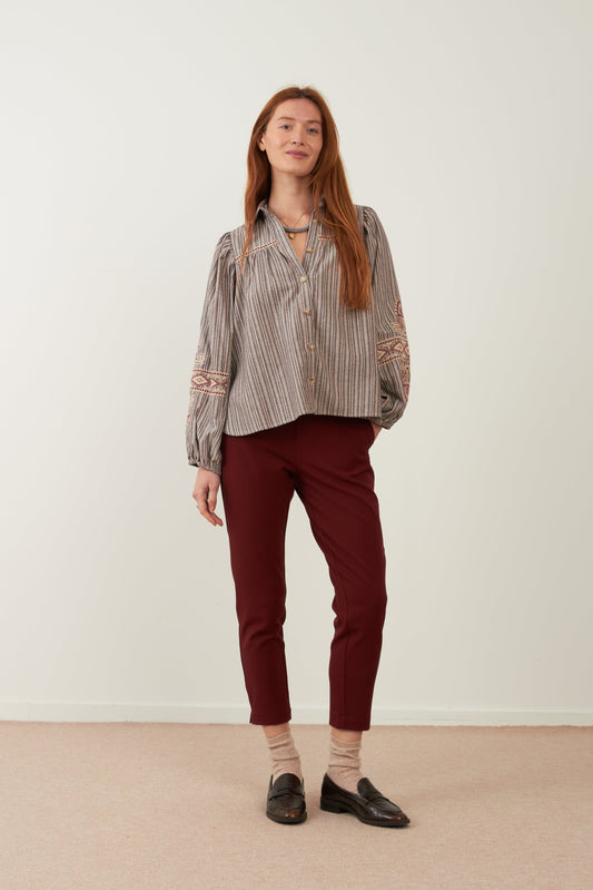 Pantalon Tom - Rouge bordeaux