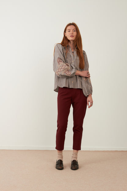 Pantalon Tom - Rouge bordeaux