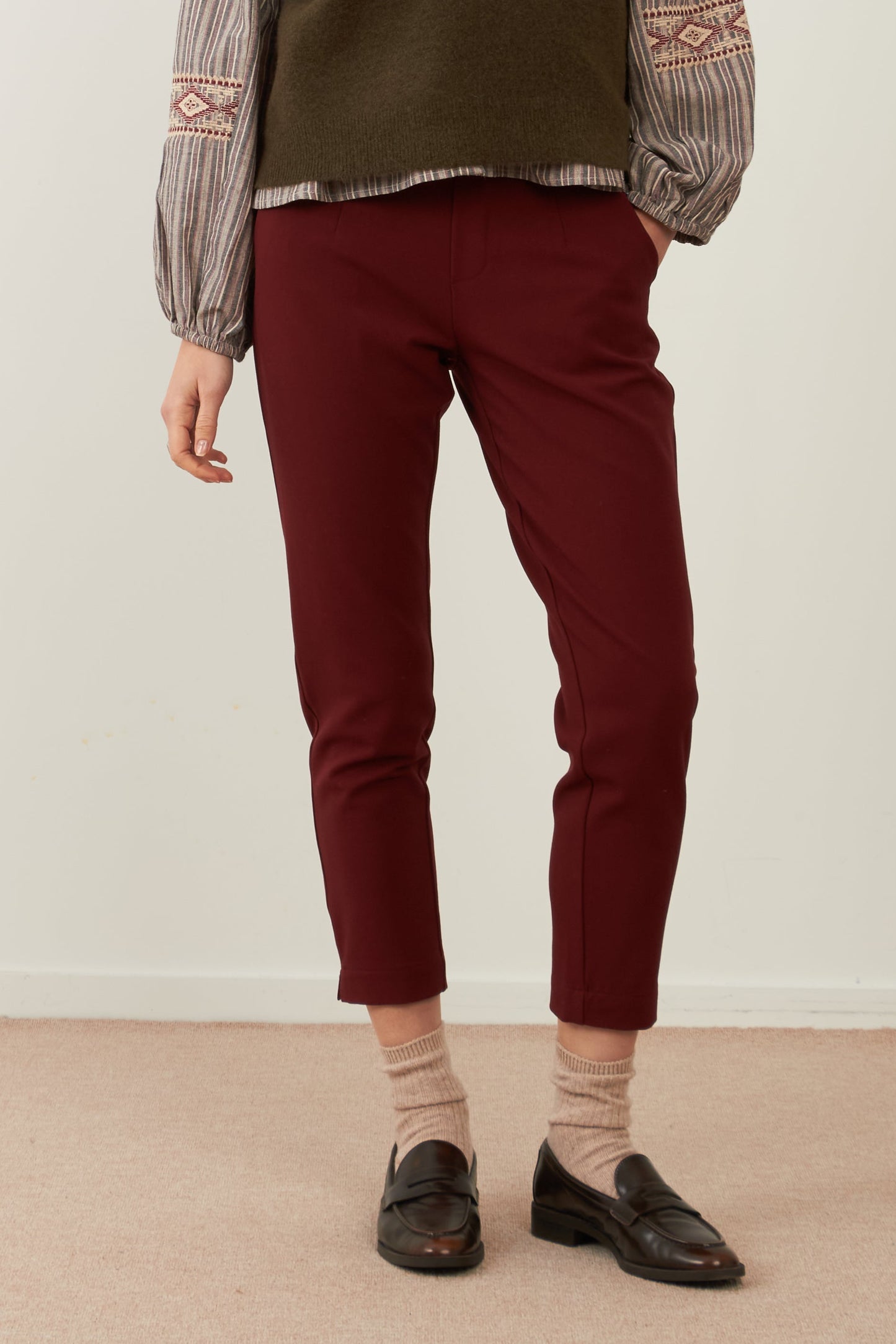 Pantalon Tom - Rouge bordeaux