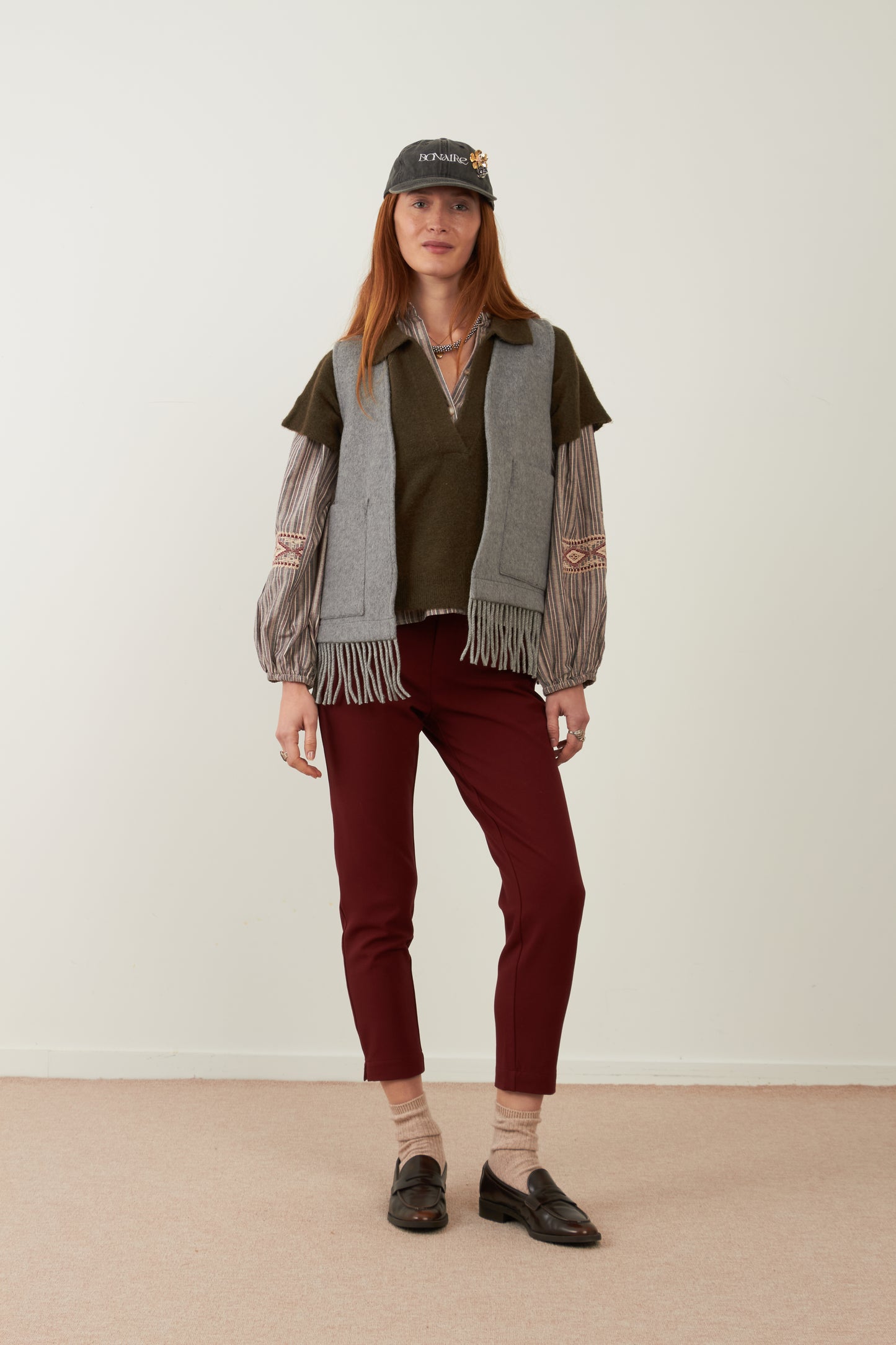 Pantalon Tom - Rouge bordeaux