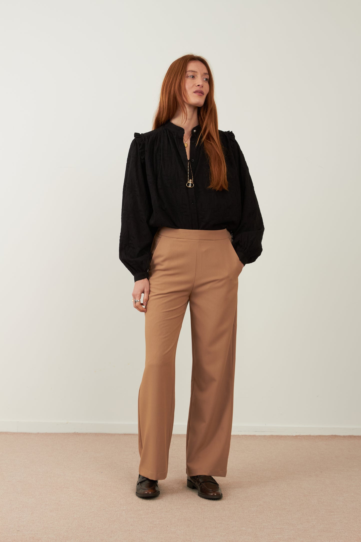 Blouse en coton Muse - Noir