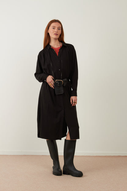 Robe midi/longue Divine - Noir