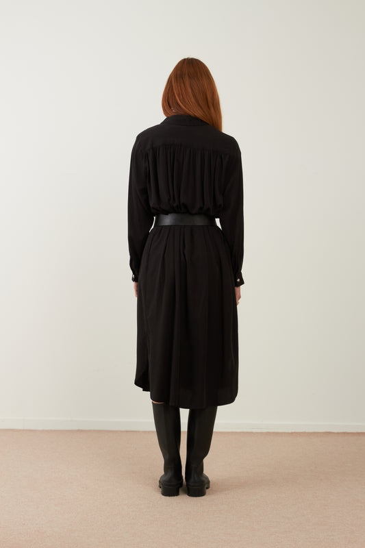 Robe midi/longue Divine - Noir