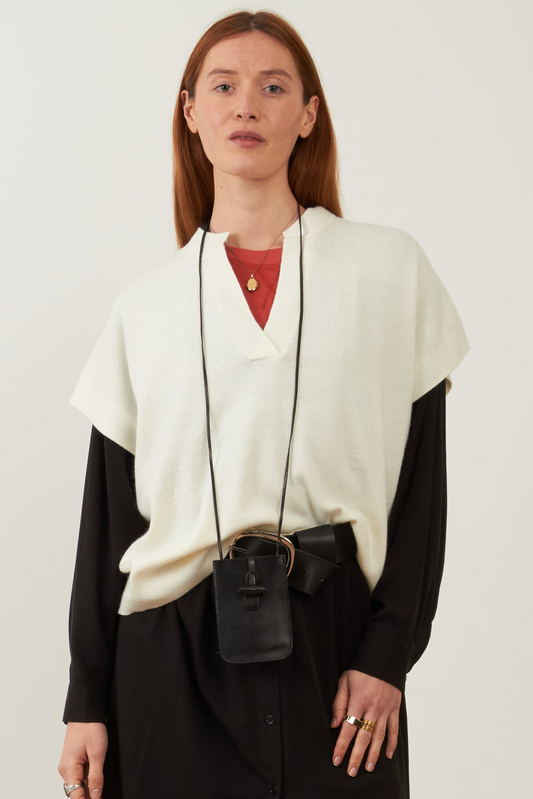 Pull manches courtes Jackie - Ecru