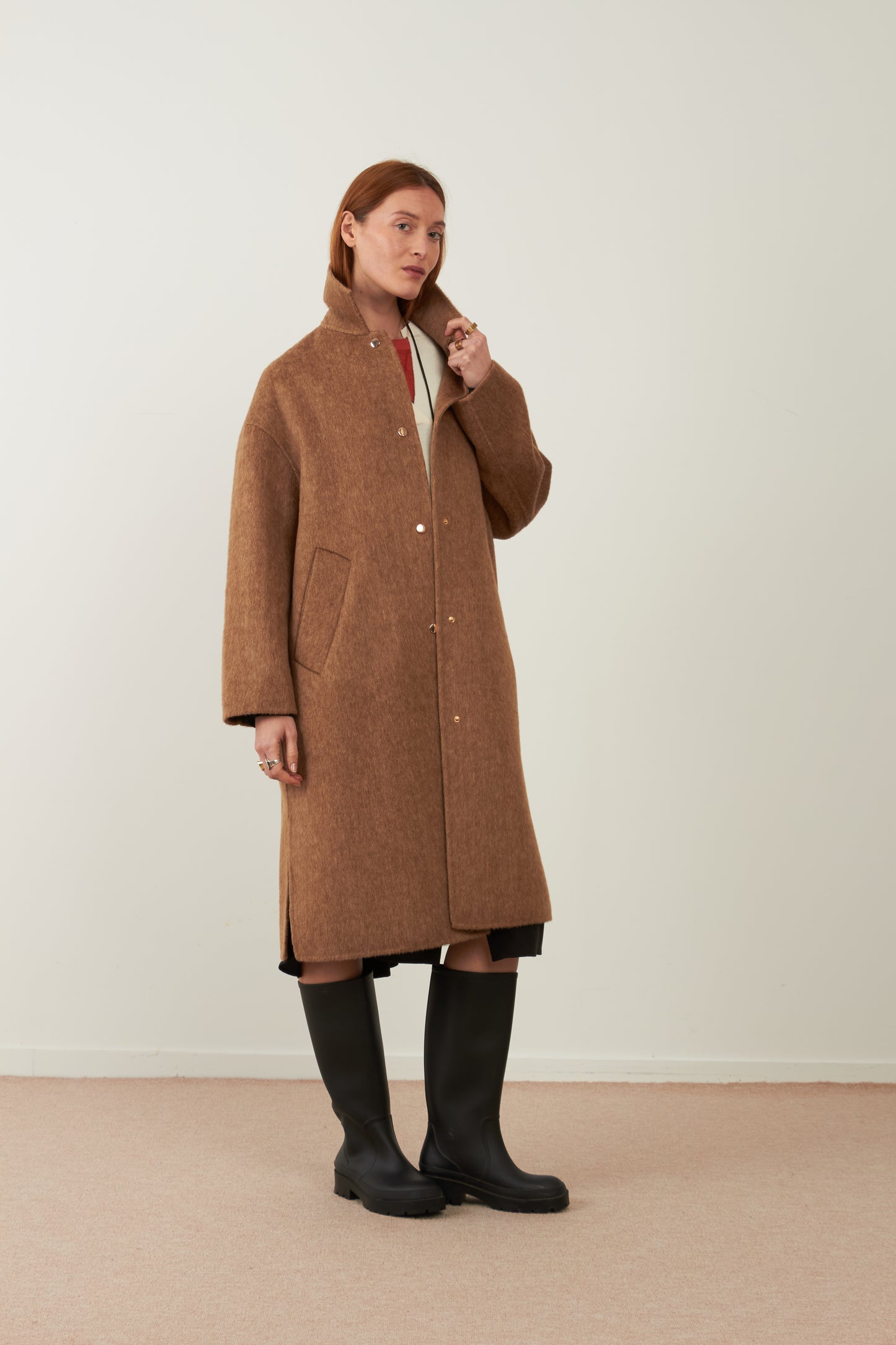 Manteau en laine Cambridge - Camel