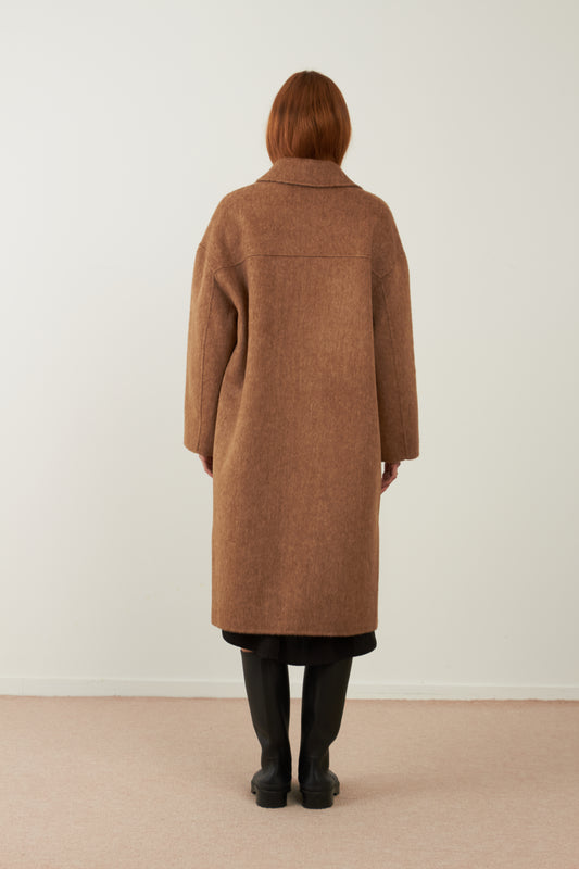 Manteau en laine Cambridge - Camel
