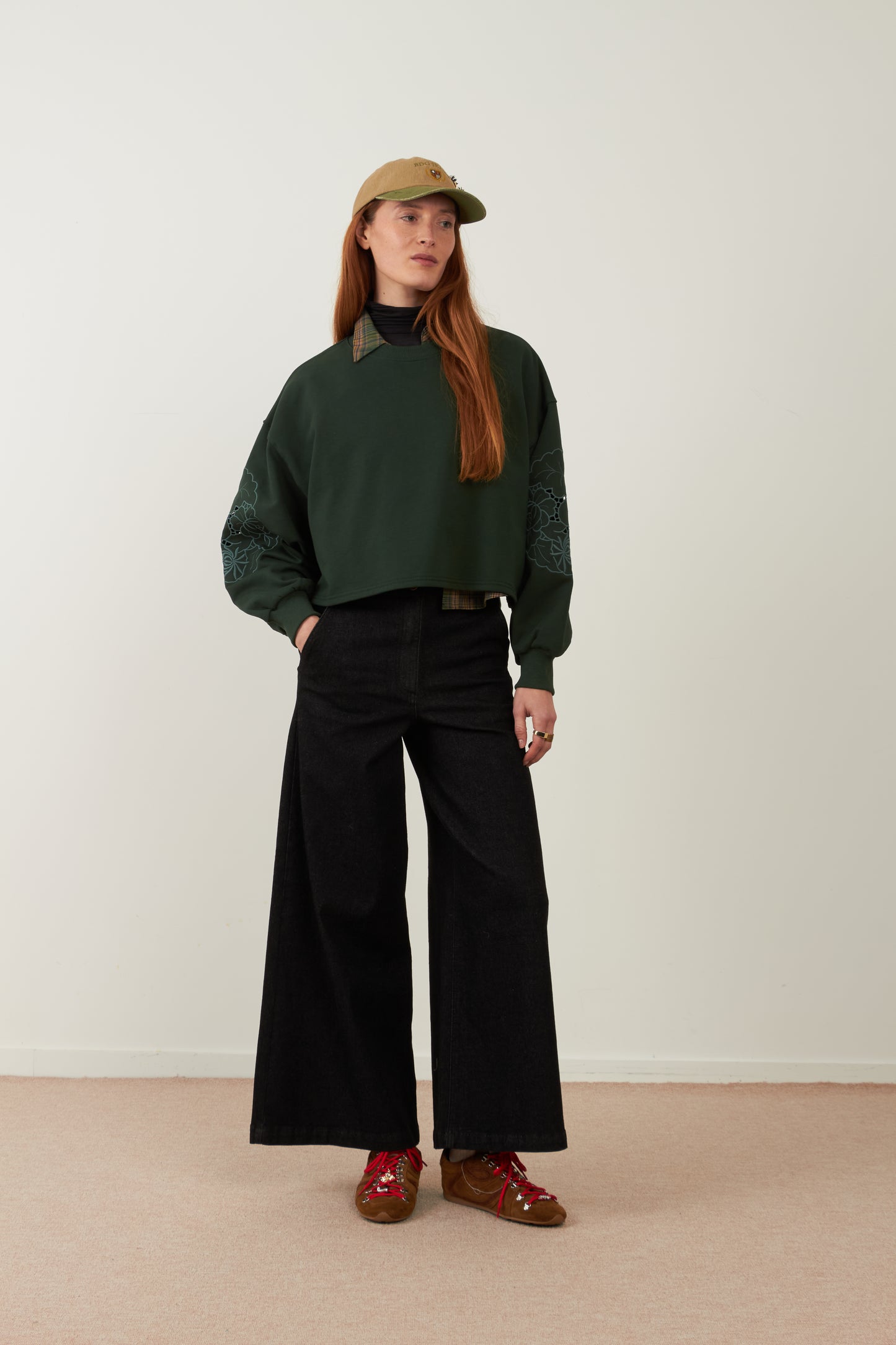 Pantalon large Aqua - Noir