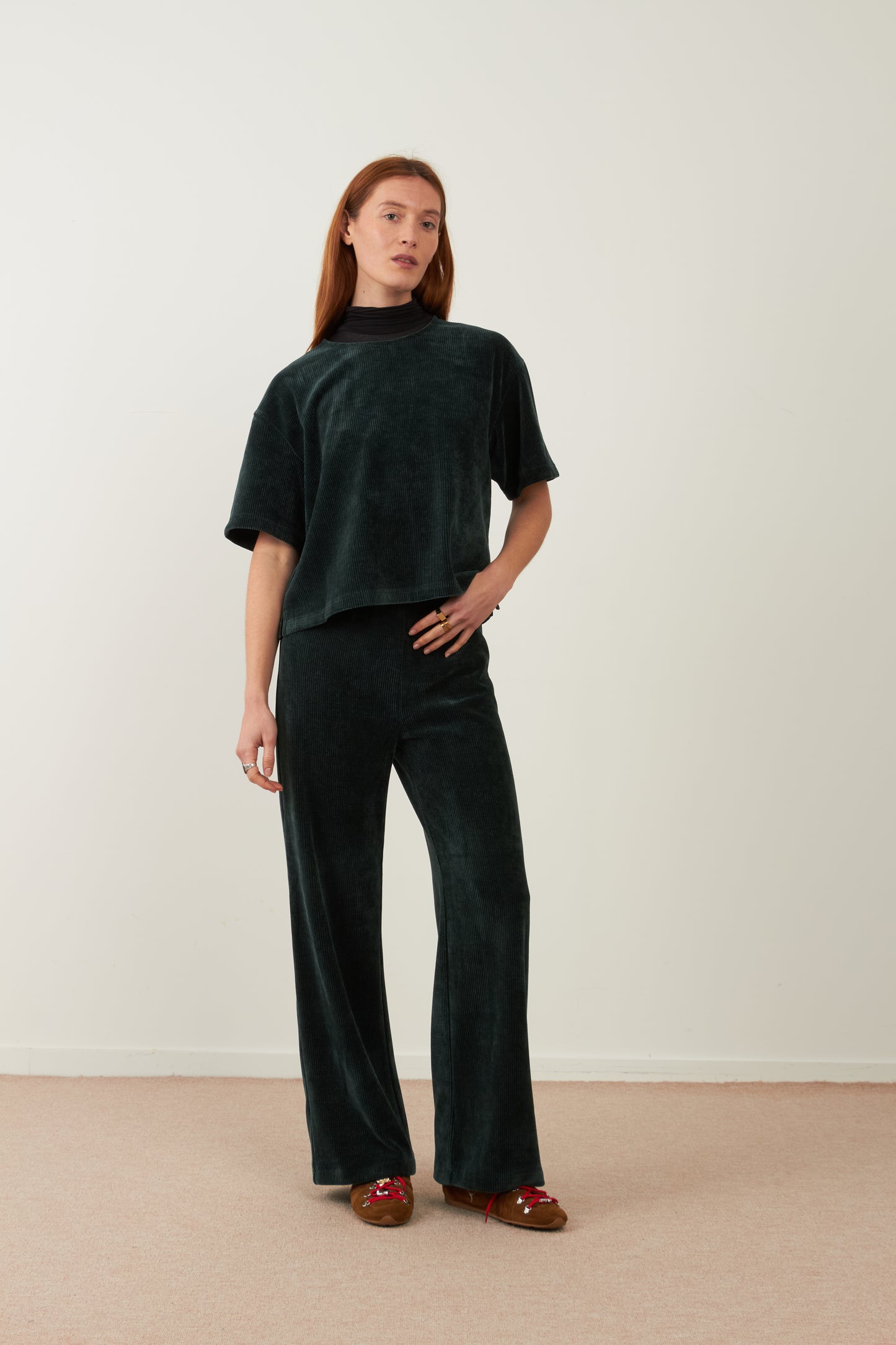Pantalon velours Cola - Vert