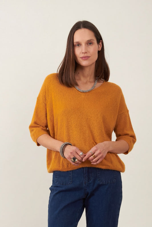 Pull angora Ida - Ocre