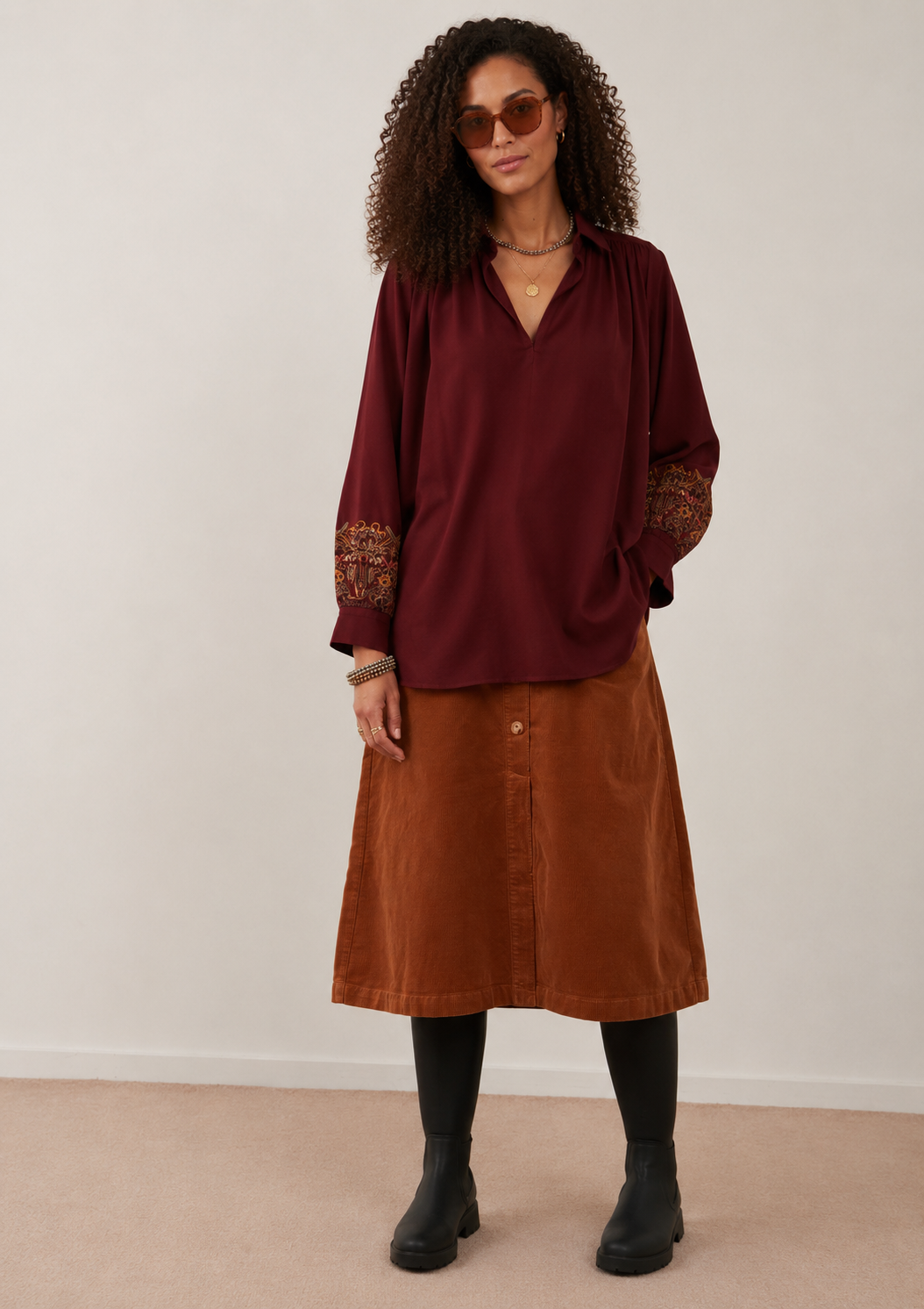 Blouse Samarcande - Bordeaux