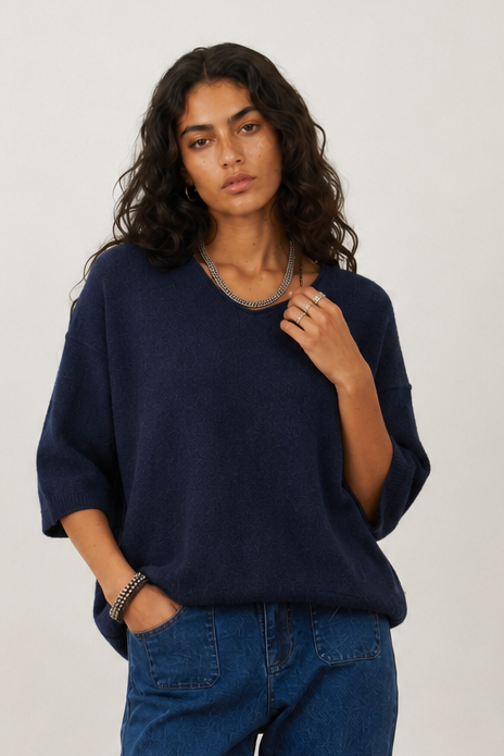 Pull angora Ida - Marine